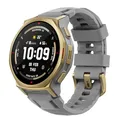 Produktbild: Amazfit T-Rex 3 Pro Outdoor Smartwatch 44 mm Saphir-AMOLED, Taschenlampe, Titanlünette, Dual-Band GPS, Offline-Karten, bis zu 17 Tage Akku, 10 ATM, 180+ Sportmodi, Android & iPhone, Arktisches Gold