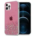 Produktbild: Cadorabo Hülle kompatibel mit Apple iPhone 12/12 PRO Rundumschutz TPU Silikon Case Mädchen Glitzer Strass Design Slim Kratzfest Weiche Gummi Bling Schutzhülle für iPhone 12/12 PRO in Rosa