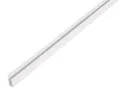 Produktbild: Alberts® Abschlussprofil, PVC, Farbe: weiß, LxB unten/obenxH1000x15/10x6 mm 4705