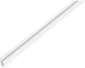 Produktbild: Abschlussprofil PVC weiß 14x6x10 mm, 1 m