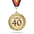 Produktbild: Orden / Medaille endlich 40 runder Geburtstag Geschenk Namenstag Jubiläum