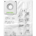 Produktbild: Festool FIS-CTH 26/3 Sicherheitsfiltersack 24 l Staubklasse H 3Stk 497541 CTH 26