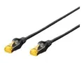 Produktbild: DIGITUS CAT 6A S-FTP Patchk. Cu, LSZH AWG 26/7, 10 m, SW
