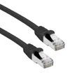 Produktbild: 10m CAT.6A Patchkabel, S/FTP, AWG26, PoE kompatibel, schwarz, 1:1 Stecker gerade