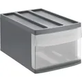 Produktbild: Rotho - Schubladenbox Mono Systemix m 1 Schub anthrazit Boxen, Körbchen & Kisten