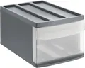 Produktbild: Schubladenbox Systemix M anthrazit 39,5x25,5x20,3 cm