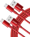 Produktbild: Anker USB C Kabel, [2 Stück 1,8m] Ladekabel USB C Nylon Geflochten Schnellladekabel, USB auf USB C Kabel für Samsung Galaxy S24 S23 S22 Ultra Note 20 iPhone 16 15 14 Pro Max iPad MacBook
