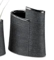 Produktbild: Deko Vase ANTHRAZIT WRAP H. 25cm B. 21cm silber grau Keramik Formano