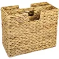 Produktbild: HMF 37210 Zeitungsständer Zeitungskorb Geflochten Wasserhyazinthe 2 Fächer 40 x 20 x 33 cm