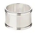 Produktbild: EDZARD 6er Set Serviettenring Madrid, rund, edel versilbert, Durchmesser 4 cm