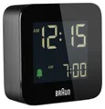 Produktbild: Braun Digitaler Lcd-Reisewecker Bc08 – Schwarz – B 5,8 Cm X H 5,8 Cm X BC08B Uhr