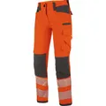 Produktbild: WÜRTH MODYF Warnschutz Bundhose Neon Damen - professionelle Arbeitshose für Damen - Warnschutzhose mit Knieschutztaschen - in der Größe 42 in Orange