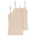 Produktbild: Schiesser 2P Modal Essentials Spaghetti Strap Tops Beige Large Damen