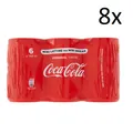 Produktbild: 8 Coke Cola mini Dose Original taste Cola 6x150 ml Italian alkoholfreies Getränk