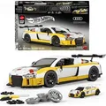 Produktbild: Mattel Brick Shop Hot Wheels ‘15 Audi R8 LMS Bauspielzeugset (820 Teile), für Sammler, Bausatz, 10 Jahr(e), Kunststoff, Metall, 820 Stück(e), 1...