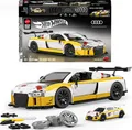 Produktbild: Mattel Brick Shop Hot Wheels Elite Serie Bauset, ’15 Audi R8 LMS mit (US IMPORT)