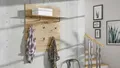 Produktbild: Wandpaneel Garderobe Trondheim Paneel mit Ablage in Artisan Eiche 6 Haken 90x100