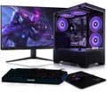 Produktbild: BEASTCOM Q3 | Essential Gaming PC | Komplett-Set | AMD Ryzen 5 4X4,20 GHz 8 Threads | 4K Vega 11 Kern Grafik | 8GB RAM | 512GB SSD | Monitor LED 24