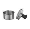 Produktbild: RÖSLE Burgerpresse Burgerpresse 12 cm Pro edelstahl, Edelstahl, TPE, Burgerpresse, Ø12cm, Edelstahl