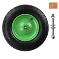 Produktbild: Ersatzrad Schubkarrenrad mit Achse 400/-8 / 4PR Luftrad