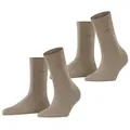 Produktbild: Esprit Socken Uni (2-Paar, 2 Paar) aus elastischem Material, atmungsaktiv, weich, hautfreundlich braun 35-38
