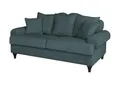 Produktbild: Furn.Design Sofa in blau/grün Couch 3-Sitzer Wohnzimmergarnitur Landhaus-Stil 200 cm Adelina (Blaugrün)
