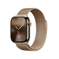 Produktbild: RP// Apple Watch S10 Titan Gold Cellular 46mm (Milanaise Armband gold) M/L MX003QF/A