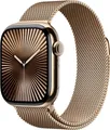 Produktbild: APPLE Watch S10 GPS+Cell 46 mm Titan Milanaisearmband gold MX003QF/A B-Ware