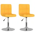 Produktbild: vidaXL Esszimmerstühle 2 Stk. Drehbar Gelb Stoff