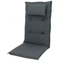 Produktbild: Doppler 7840 Hochlehner Gartenstuhl Auflagen 8 cm Kopfkissen anthrazit