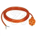 Produktbild: Anschlußleitung mit Konturenstecker H05BQ-F 2x1,0mm 3m