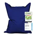 Produktbild: Lumaland Riesen-Sitzsack XXL 140x180 cm | Wasserfestes Indoor & Outdoor Liegekissen mit über 3 Mio. anpassungsfähigen EPS-Perlen | Bean Bag mit waschbarem Bezug [Navyblau]
