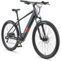 Produktbild: Telefunken MTB E-Bike Mountainbike für Herren und Damen | Elektrofahrrad 29 Zoll | Kettenschaltung | Heckmotor | 468 Wh Akku | EBike Pedelec Hardtail - Grau