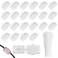 Produktbild: RXKFIGX Beschriftung für Kabel, 40 pcs Kabelmarker mit 40 pcs Kabelbinder, Kabeletiketten, Wiederverwendbare kabelmarkierer, Netzwerkkabel Beschriftung, Beschriftungsschilder für kabel