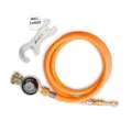 Produktbild: SKOTTI Prop, EN 417 Gaskartuschen kompatibel, Gasflaschenanschlussset für SKOTTI Grill und Campingkocher, für große Gasflasche 5kg und 11kg, ideal für Camping & Outdoorkocher, 150cm länge