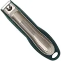 Produktbild: nippes Solingen Premium Nagelknipser mit Nagelfang | Grün | Fingernagel Knipser 60 mm | Gehärteter Stahl | Gewölbte Schneiden | Ergnomische Soft-Touch Grifffläche
