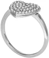 Produktbild: Fossil Fingerring Schmuck Geschenk Edelstahl Ring SADIE Herz, mit Glasstein