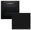 Produktbild: BOSCH Backofen-Set EcoClean Direct mit Induktionskochfeld PowerBooster autark 60 cm