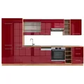 Produktbild: Vicco Küchenzeile, Bordeaux, Honigeiche, Holzwerkstoff, Küchenblock,Rechteckig, 355x81.6x60 cm, Küchen, Küchenzeilen & Küchenblöcke, Küchenzeilen ohne Geräte