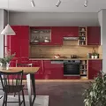 Produktbild: Vicco - Küchenzeile Fame-line, Bordeaux Hochglanz/goldkraft Eiche, 355 Cm , Ap Eiche