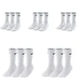 Produktbild: Nike 15 Paar Herren Damen Socken Set Tennissocken Sportsocken Laufsocken Paket Bundle SX4508 Weiß Schwarz Grau, Sockengröße:34-38, Farbe:weiß
