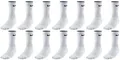 Produktbild: NIKE 14 Paar Socken Lang Herren Damen Weiß oder Schwarz oder Weiß Grau Schwarz Tennissocken Set Paket Bundle, Größe:34-38, Sockenpakete:14 Paar weiss