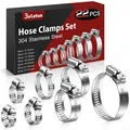 Produktbild: Schlauchschellen Set 6-51mm 22 Stk Schlauchklemme Edelstahl 304 Einstellbare ...