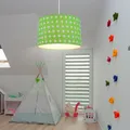 Produktbild: Hängeleuchte Pendelleuchte Kinderlampe Fußball grün weiß 1x E27 Kinderzimmer