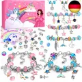 Produktbild: INOMO Einhorn Geschenke für Mädchen, Schmuck Basteln Mädchen Bastelset Kinder ab