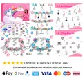 Produktbild: Einhorn Armband Bastelset Mädchen 6-12 Jahre Schmuck Selber Machen