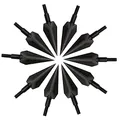 Produktbild: ANCLLO 12pcs Triple Edge Gewinde Pfeilspitzen Kohlenstoffstahl Metall Jagdziel Traditionelles Bogenschießen 154 Grain Shooting Sport Compound Recurve Outdoor Bow