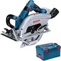 Produktbild: Bosch Handkreissäge GKS 18V-70 L, akkubetrieben, 18V, Schnittleistung bis 70mm, mit Koffer