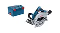 Produktbild: Bosch Professional 18V System BITURBO Akku Kreissäge (Handkreissäge mit linksseitigem Sägeblatt und 70mm Schnitttiefe, Leistung 1.800 W, inkl. 1x Sägeblatt, L-BOXX, ohne Akku/ Ladegerät)