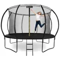 Produktbild: Hypermotion Trampolin Outdoor Kinder 244/305 / 366/430 / 487 cm Kindertrampolin ab 3 Jahre - Schnelltrocknend und Wasserabweisend - Ausgezeichnete Sprungkraft - Gartentrampolin (Ø 366 cm / 12FT)